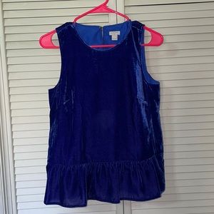 Light weight velour type top